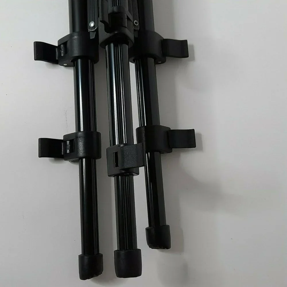 Polaroid Tripod Lightweight Durable 3 Section Legs upto 50” Black 2 Way Pan Head